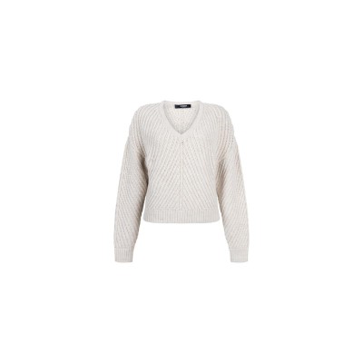 Dawn trui met v-hals | Off white