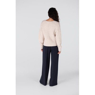 Dawn trui met v-hals | Off white