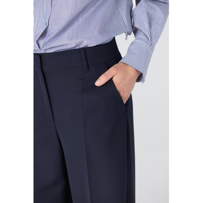Hella wide leg pantalon | Donkerblauw