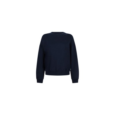 Gwen sweater met logo borduursel | Donkerblauw