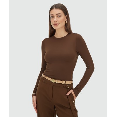FELICE fitted body - dark brown