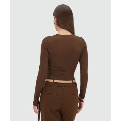 FELICE fitted body - dark brown