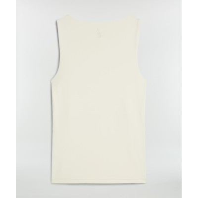 JV LINDE slim fit top - creme white