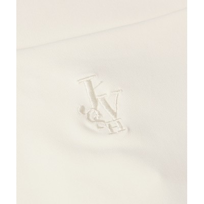 JV LINDE slim fit top - creme white