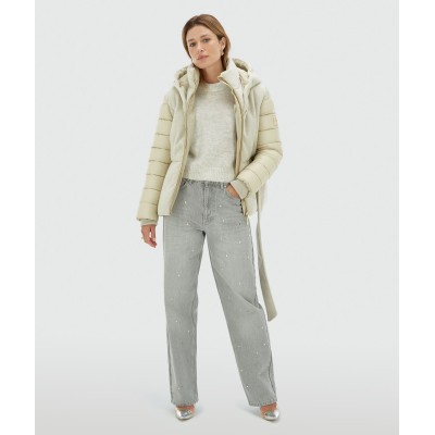 GRACIA puffer coat - light beige