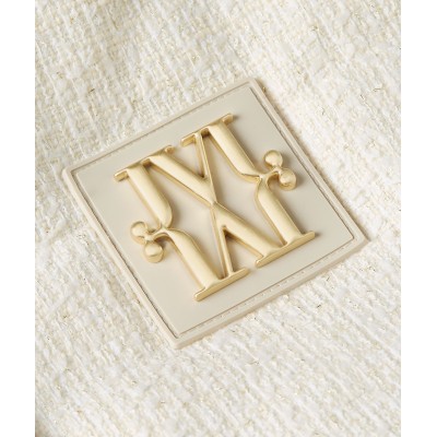 ALICE coat met lurex - cocoon white