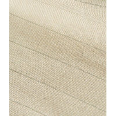 VIVANNA cropped regular top met krijtstreep - light beige