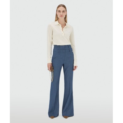 AUDREY slim fit trui met wol - light ecru