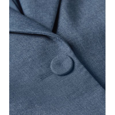 NILA fitted blazer - blue chambray