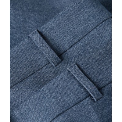 LIORA high waisted flared pantalon - blue chambray
