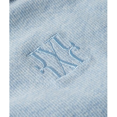 CODY fitted T-shirt with logo - powder blue melange