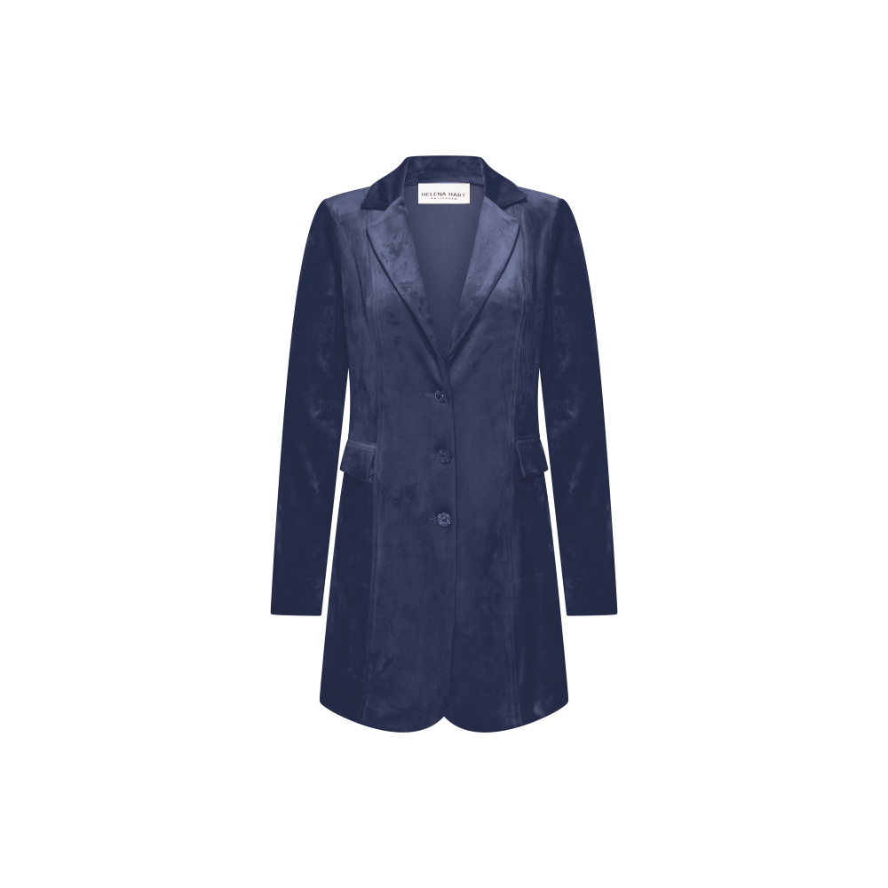 7624 - BLAZER TUXY VELOUR - MARINE