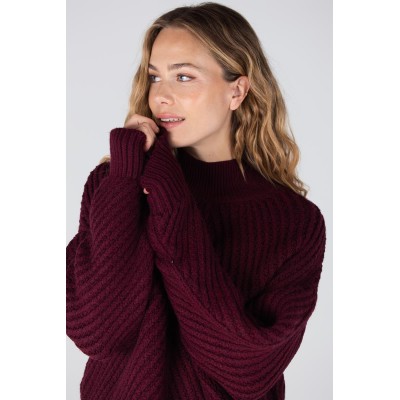Doutzen oversized coltrui | Donkerrood