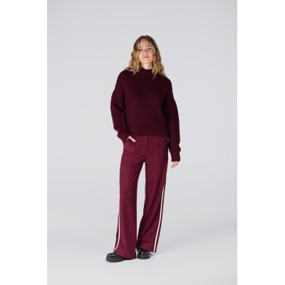 Doutzen oversized coltrui | Donkerrood