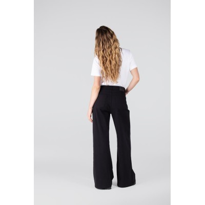 Darling wide leg jeans | Zwart denim
