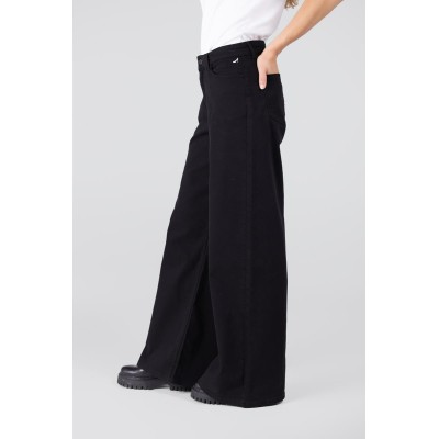 Darling wide leg jeans | Zwart denim