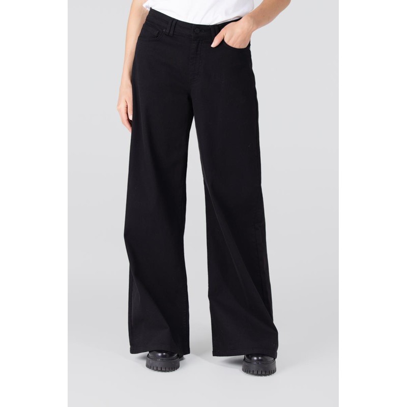 Darling wide leg jeans | Zwart denim