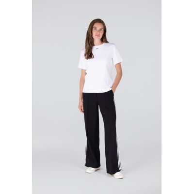 Jitte t-shirt met zwart logo | Wit