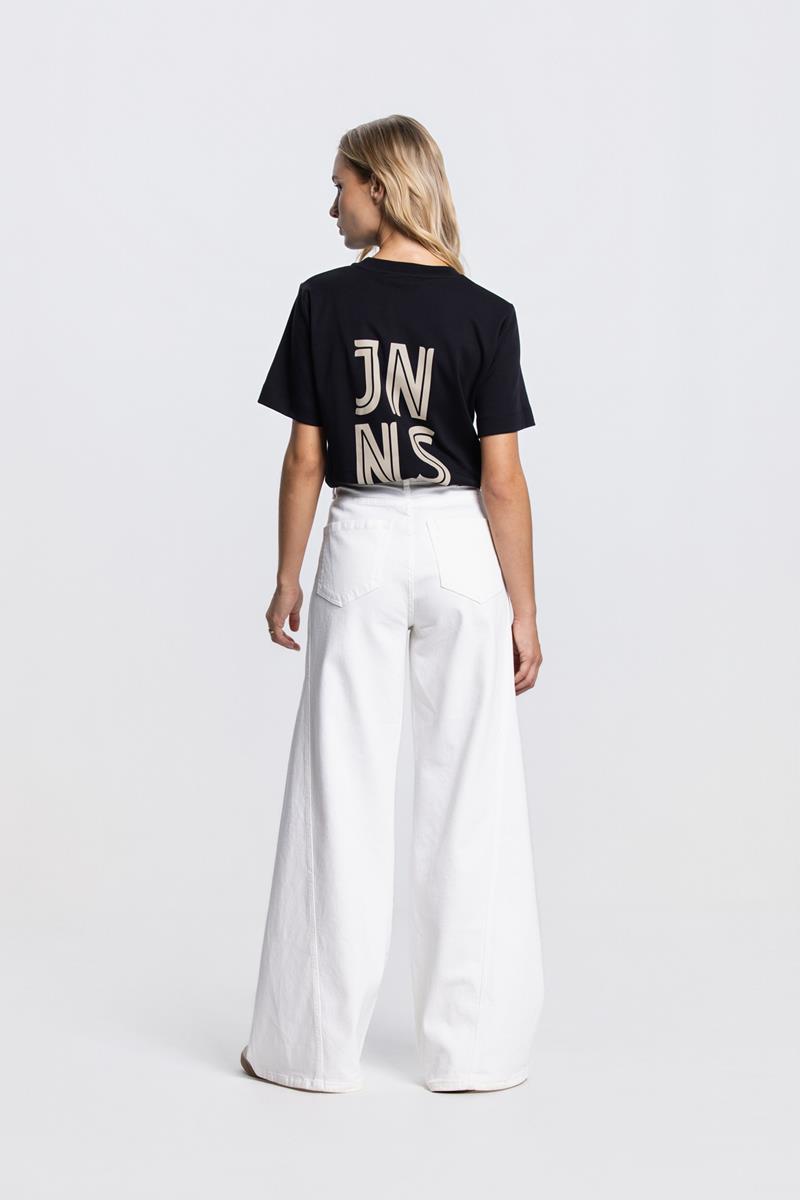 Rebecca logo t-shirt in Zwart