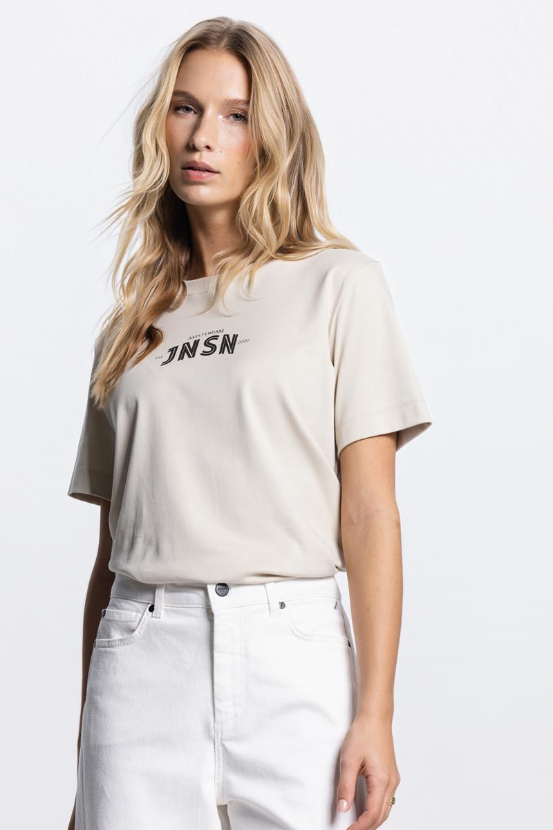 Resa t-shirt met logo in Klei