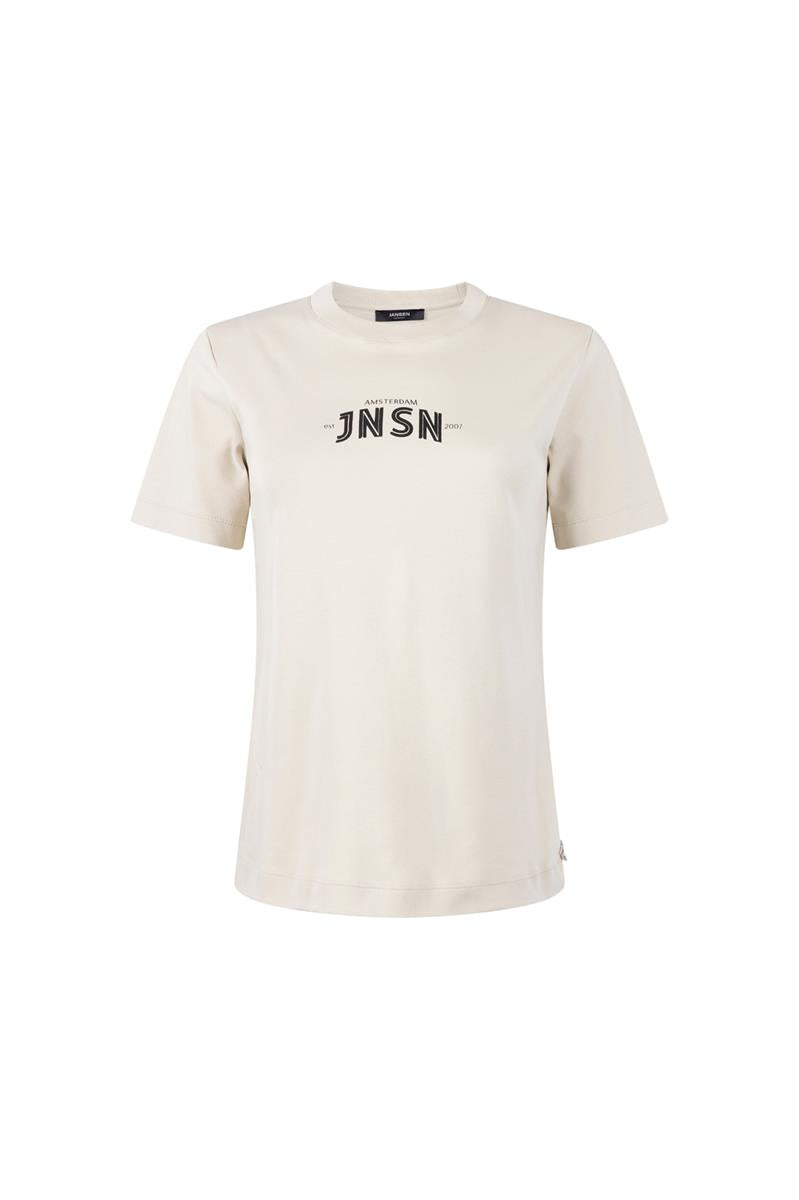 Resa t-shirt met logo in Klei