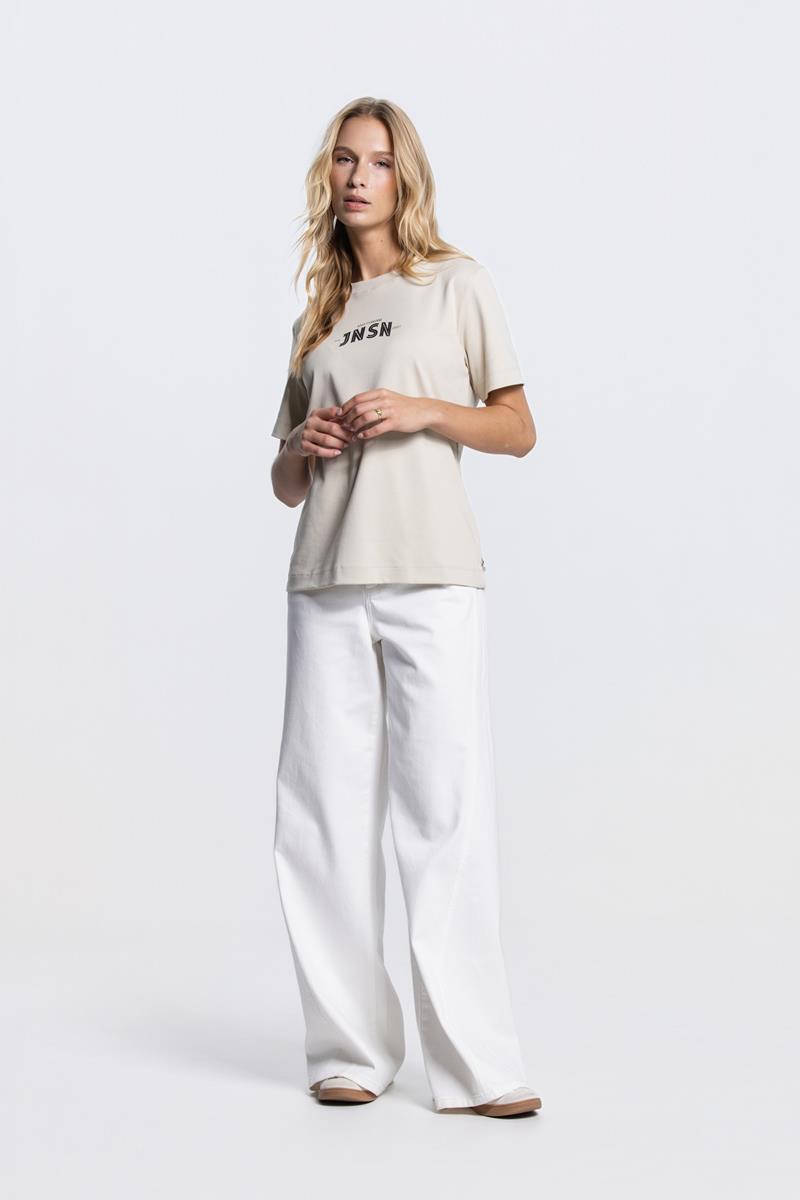 Resa t-shirt met logo in Klei