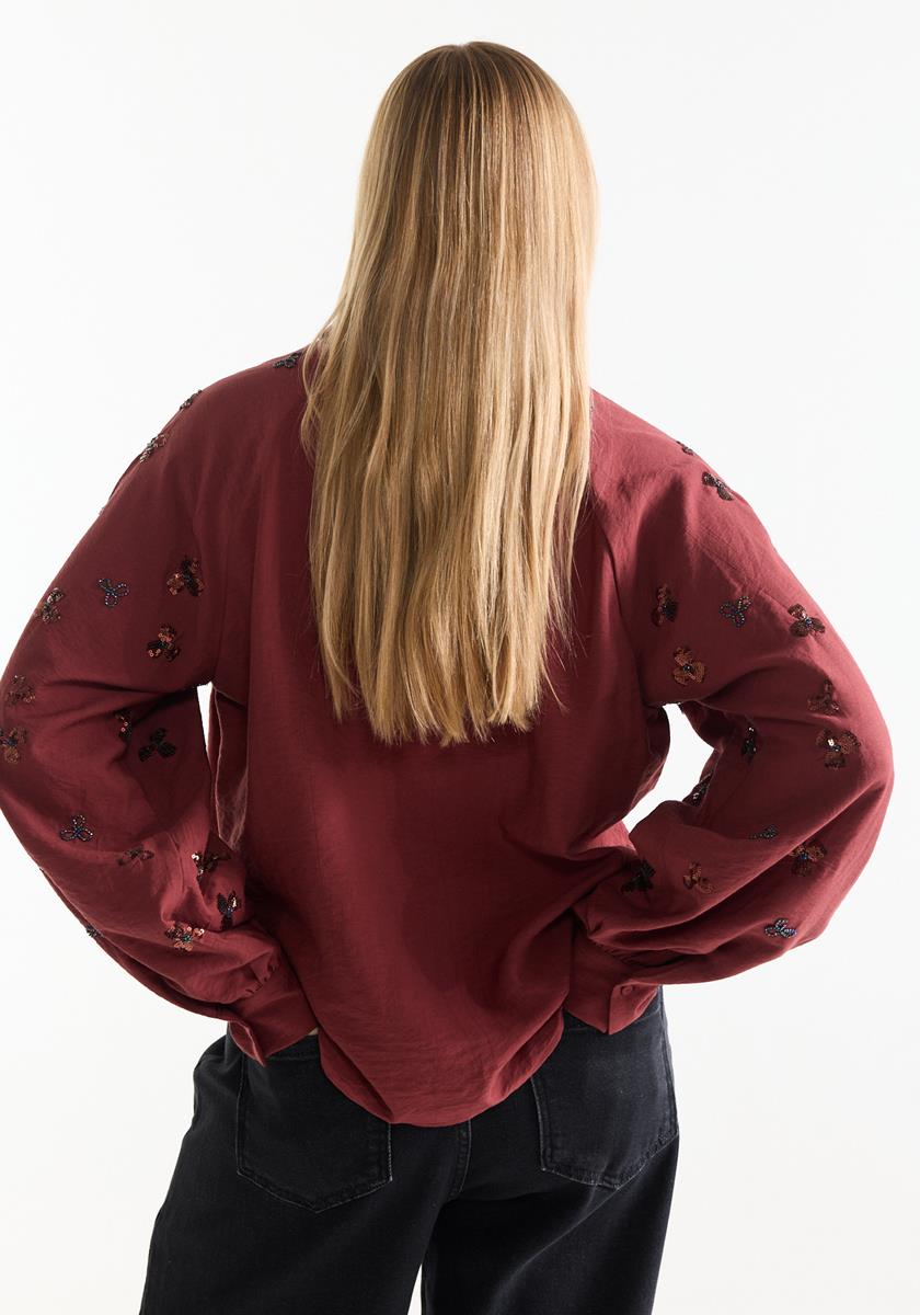 Blouse Amarens - Steenrood