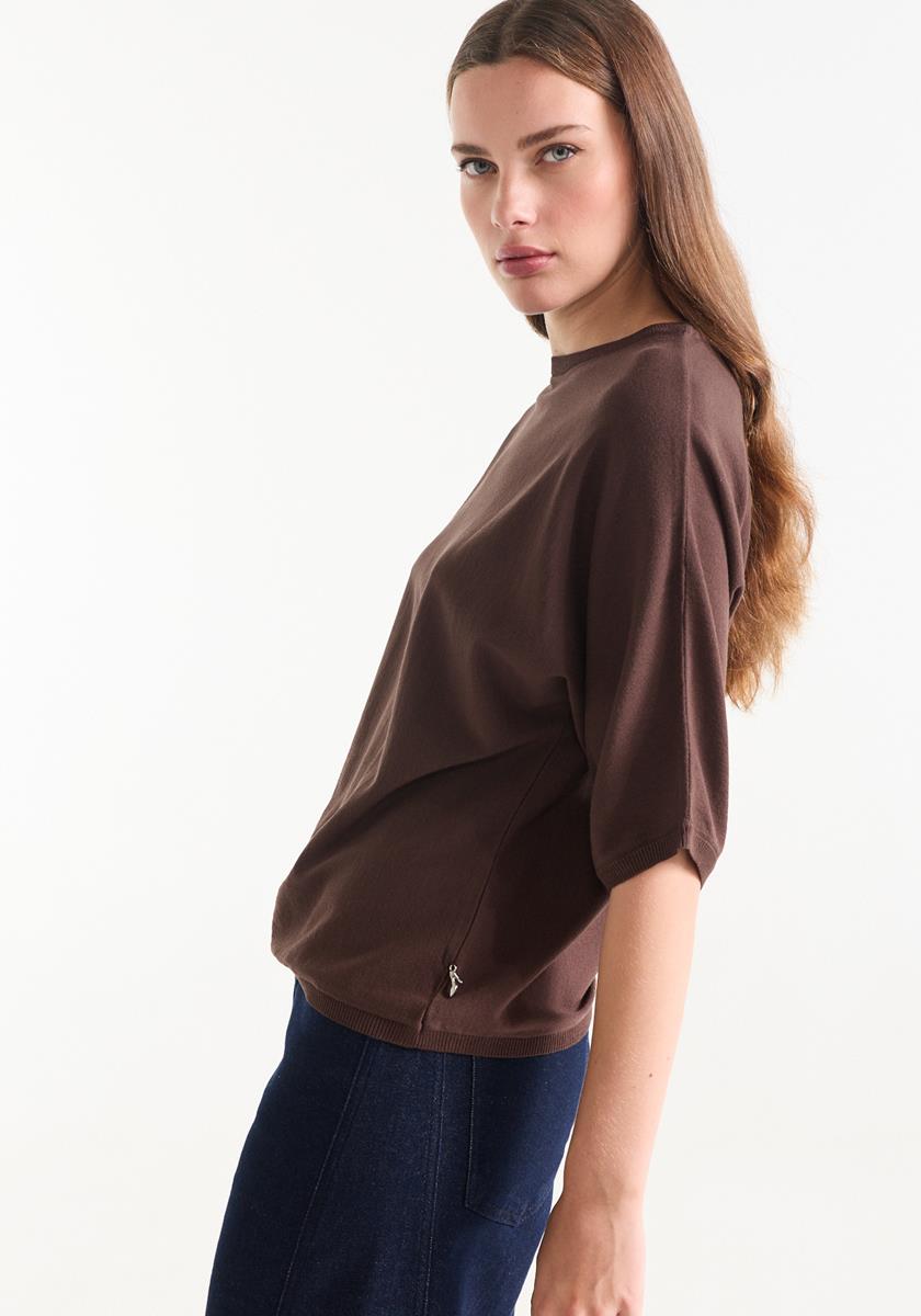Aniek top in bruin