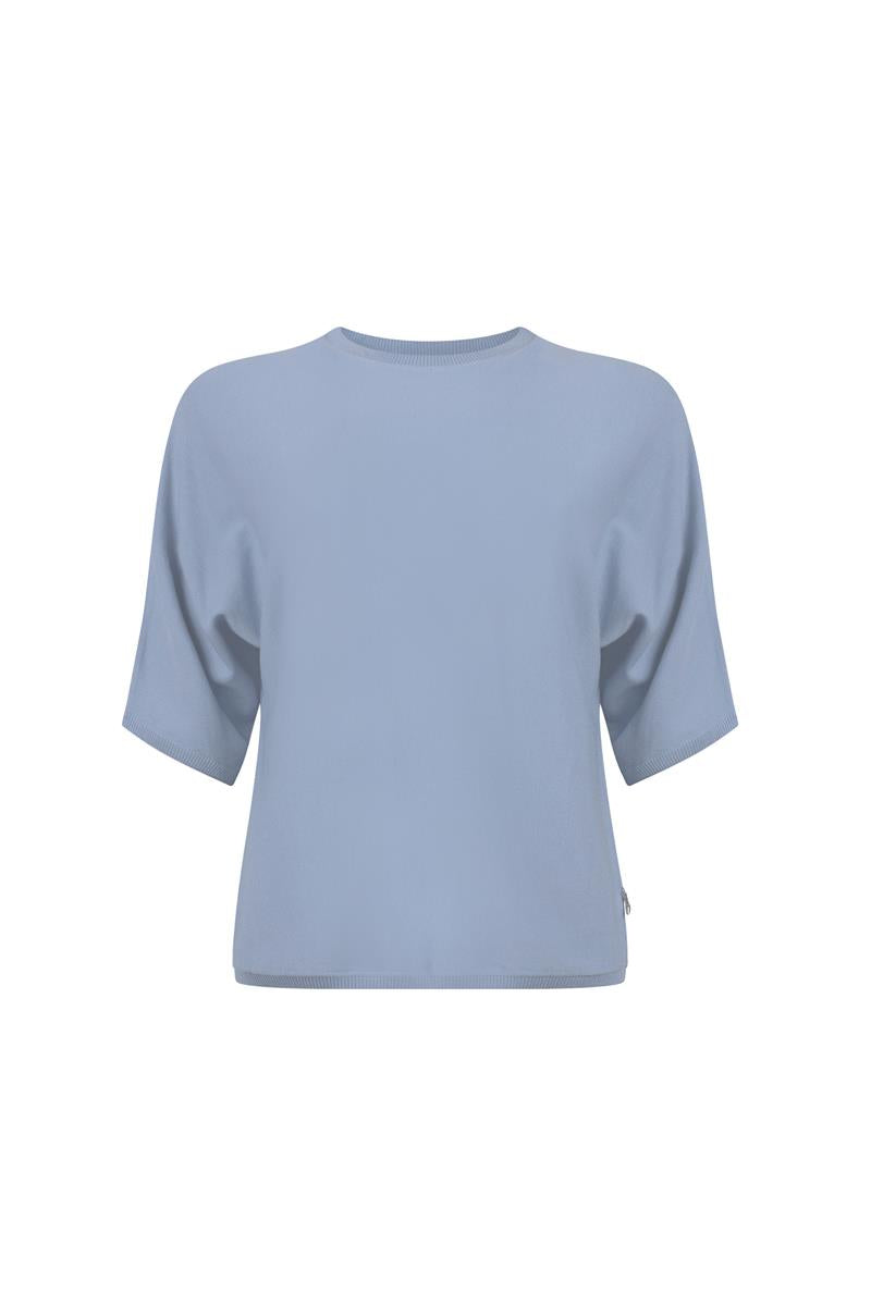 Aniek Blauwe knitted top