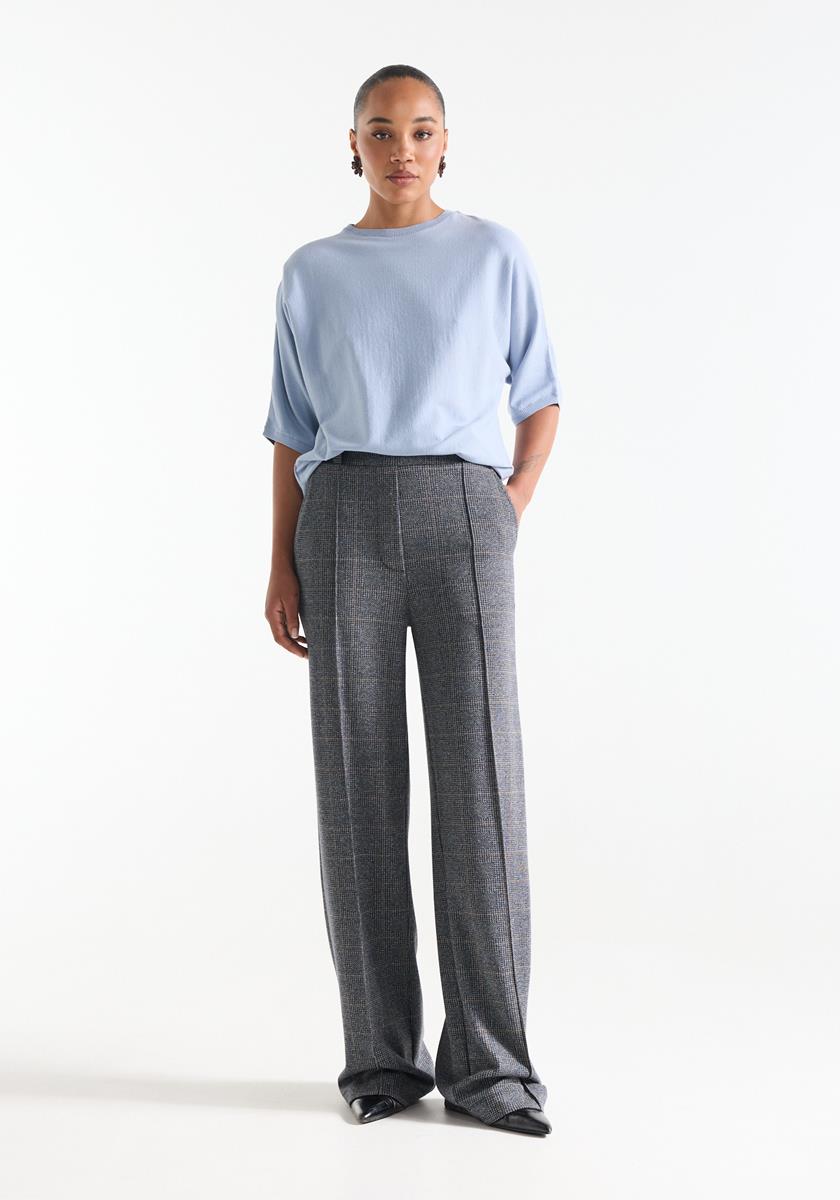 Aniek Blauwe knitted top