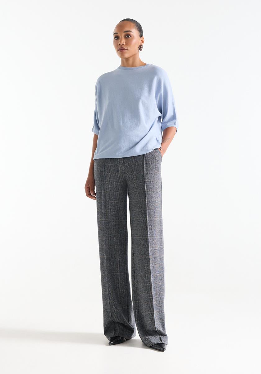 Aniek Blauwe knitted top