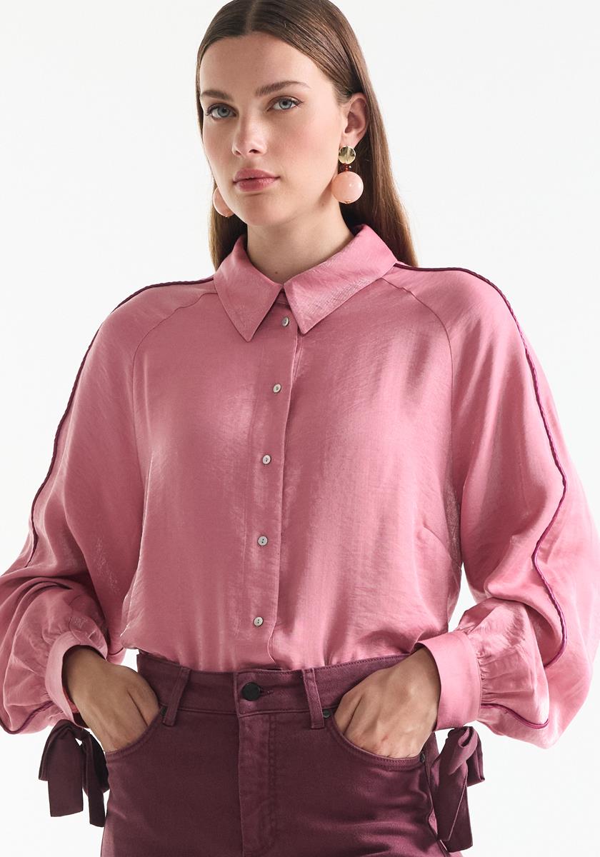Roze blouse Indie
