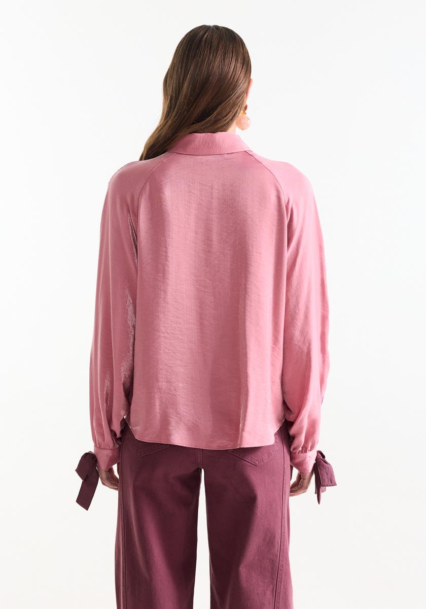 Roze blouse Indie