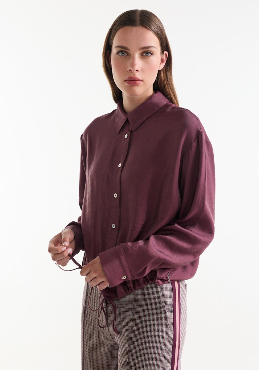 Blouse Inez | Wijnrood