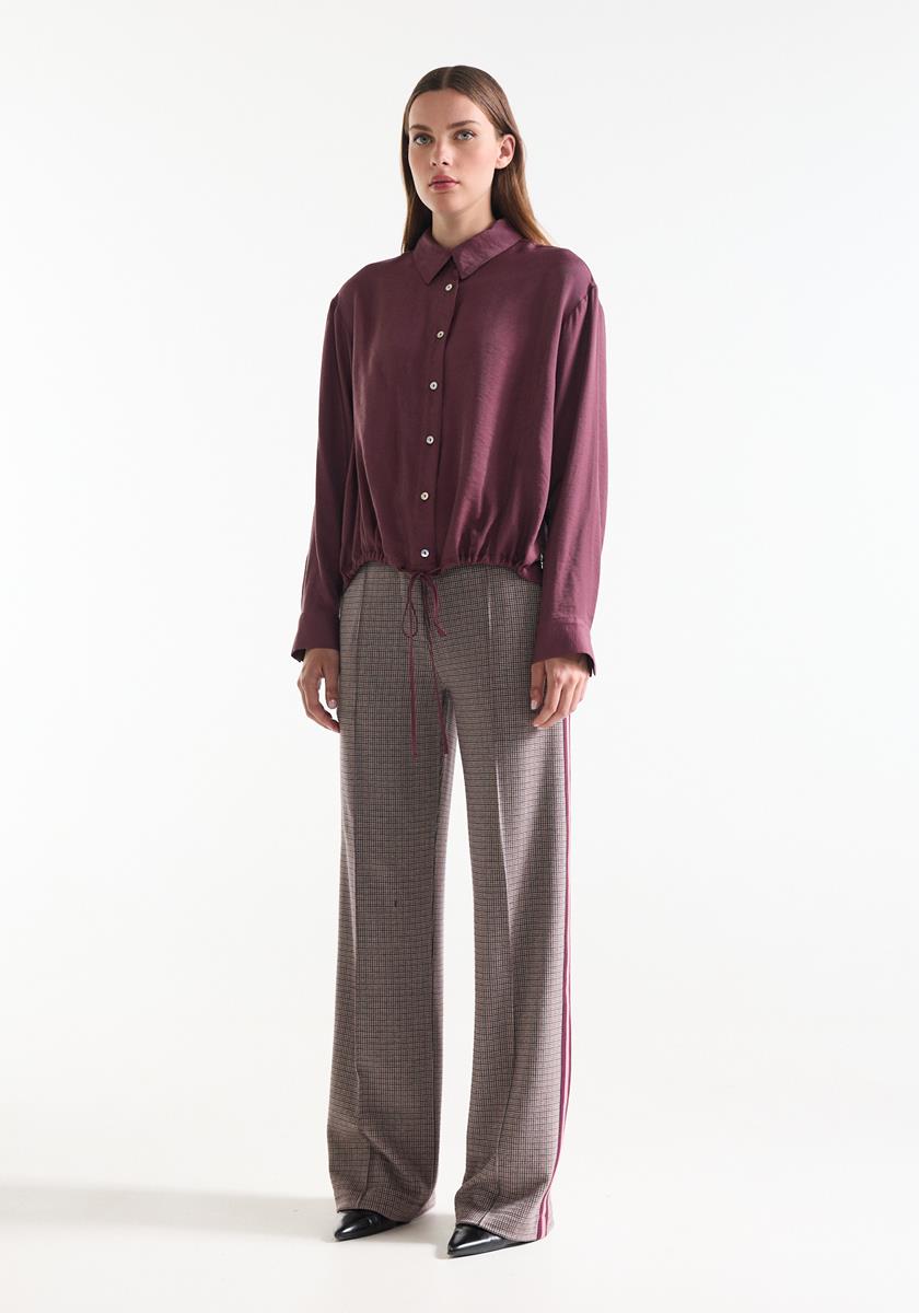 Blouse Inez | Wijnrood