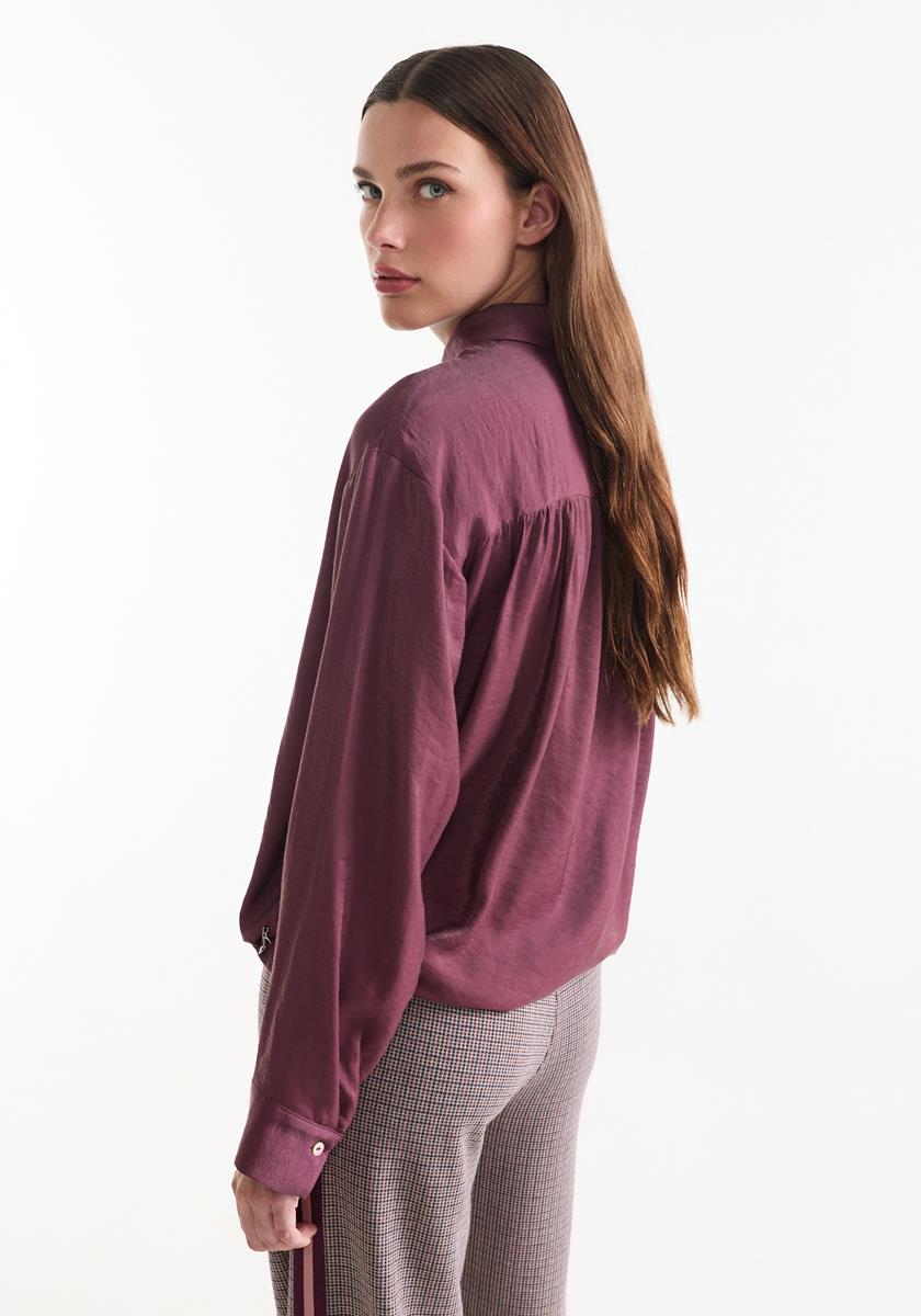 Blouse Inez | Wijnrood