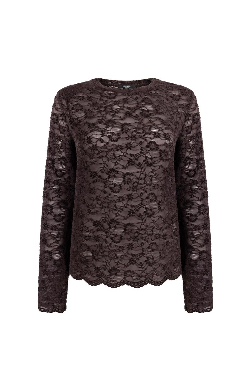 Kiki Bruine kanten top