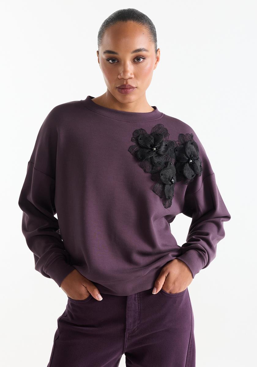 Sweater Carola paars