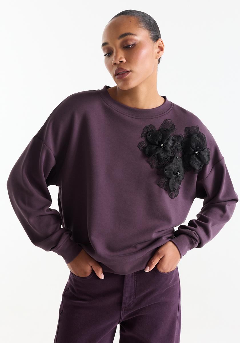Sweater Carola paars