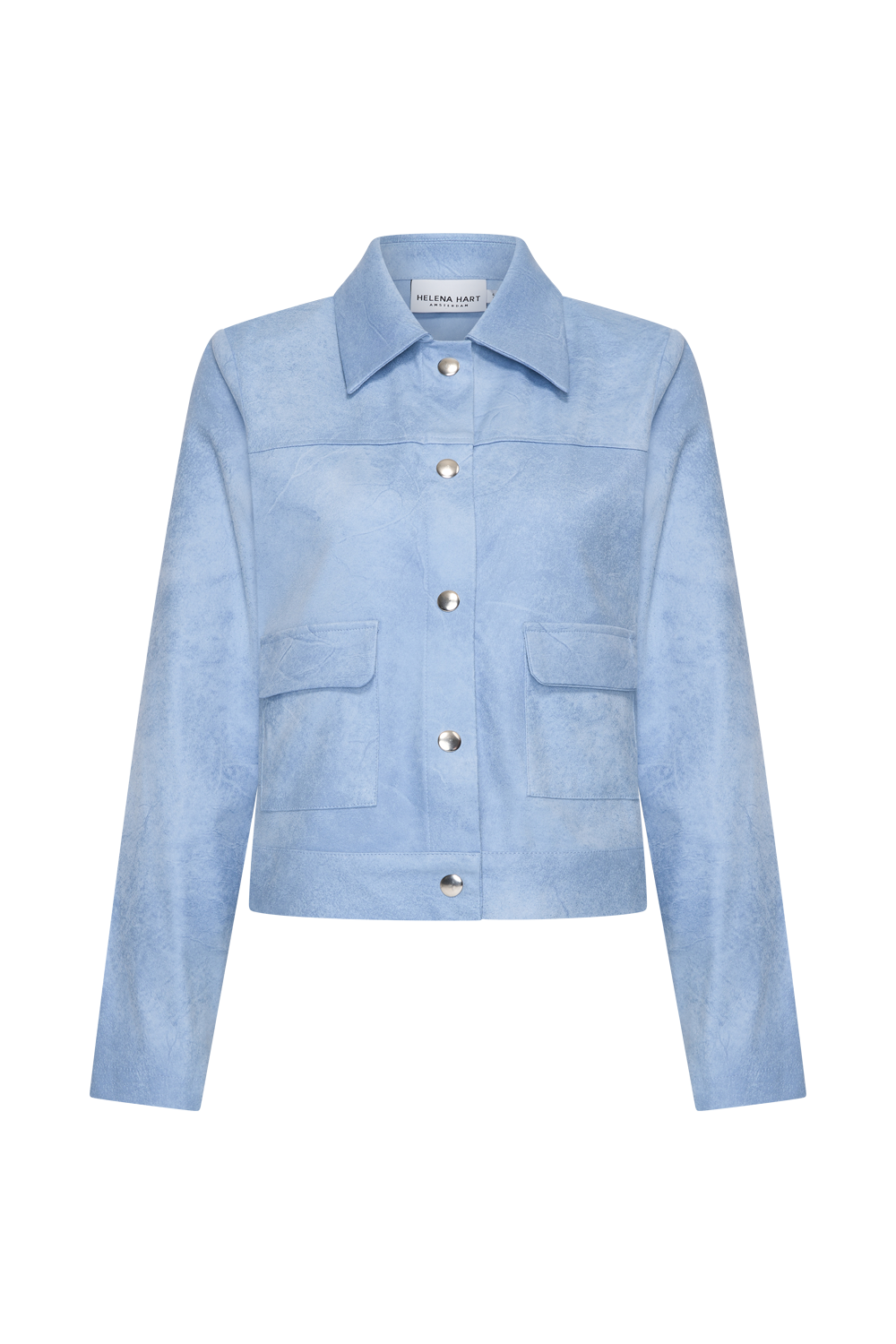 Helena Hart Zipper Biker Jacket - Blauw