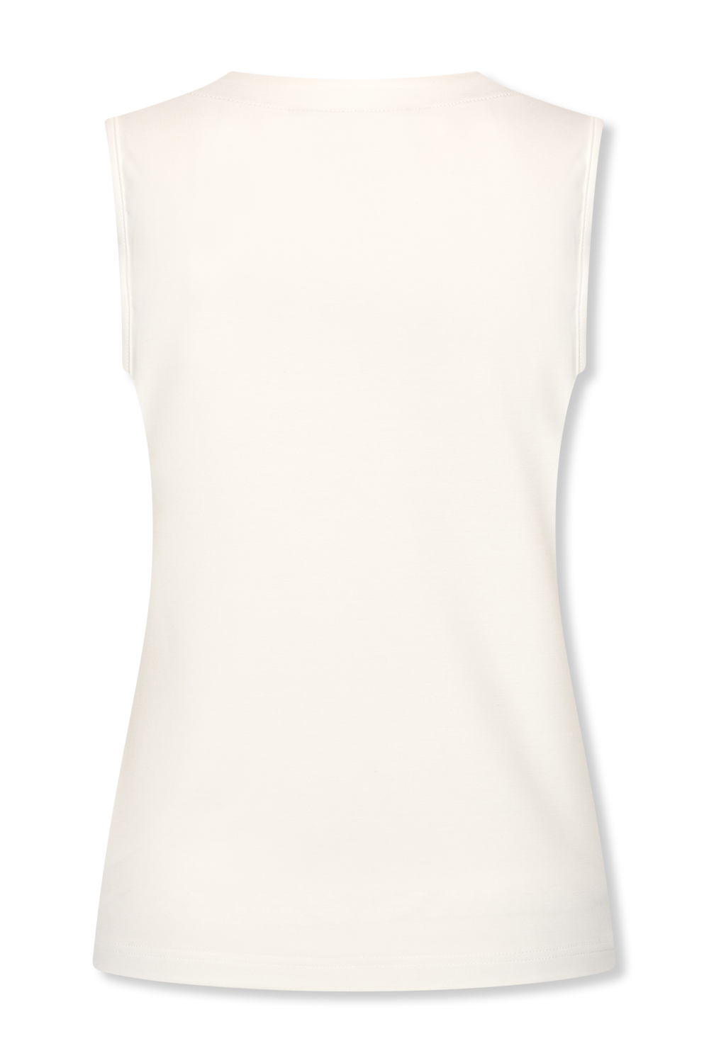 Top V-Neck Soft - Wit/Blauw | Helena Hart