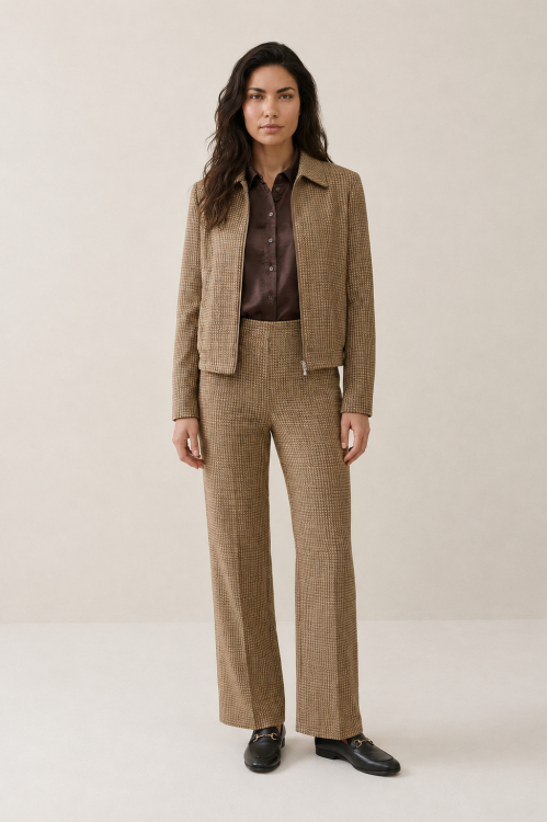 Jacket Emmy Lano Lurex Ruit (7843 - Higgins Ruit Zand)