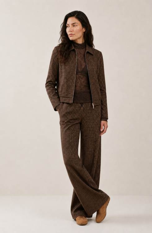 Jacket Emmy Lano G. Ruit - Harris Tweed Choco