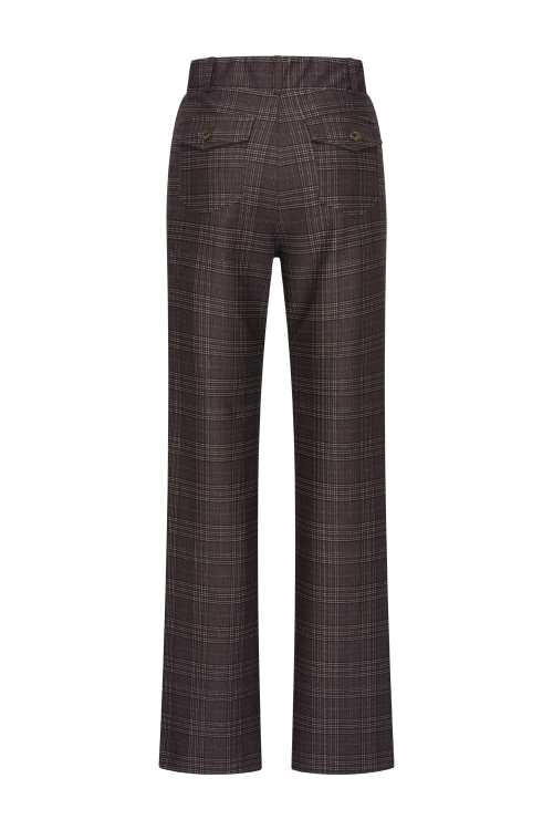 Broek Soul Lano G. Ruit - Harris Tweed Choco