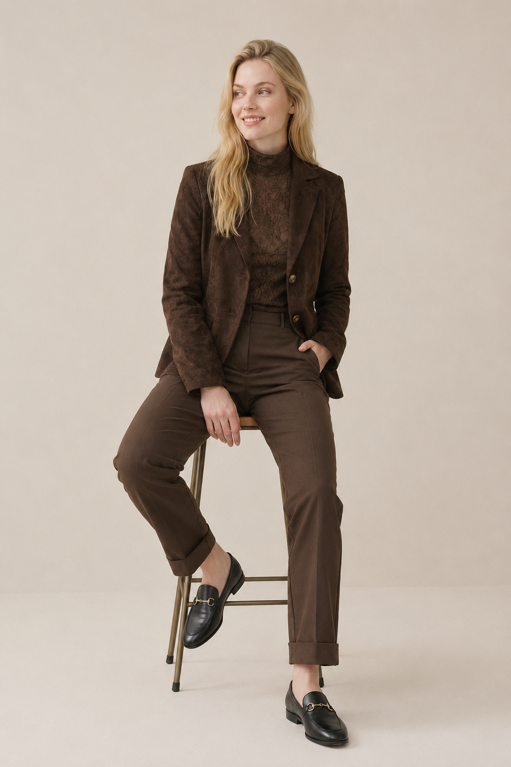 Broek Ziggy Lano Uni - Chocolate Torte