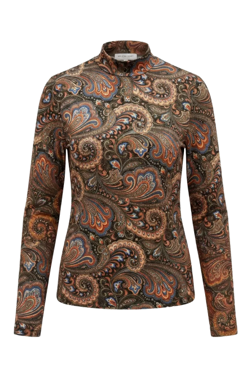 7989 - Col Print Paisley royal