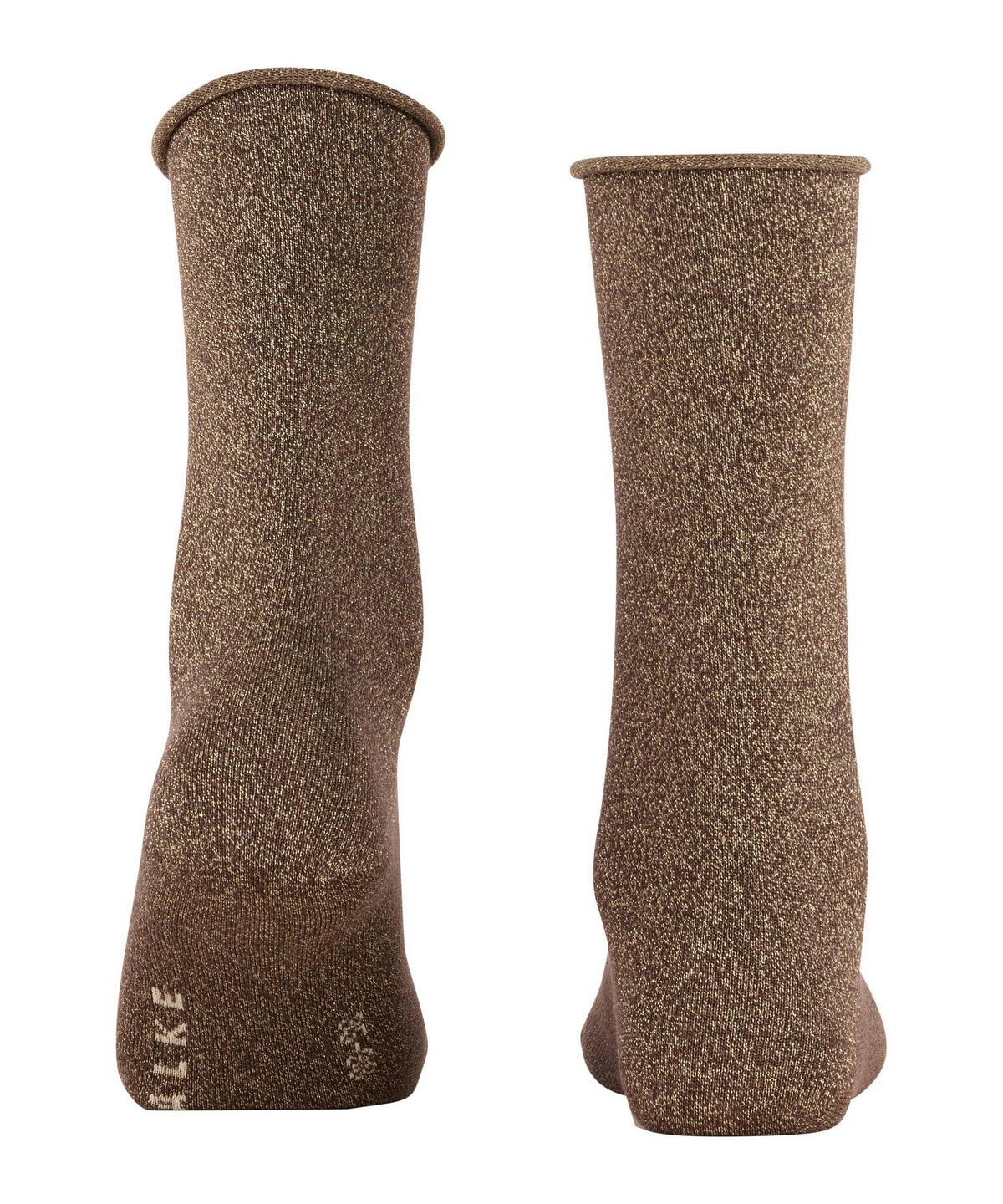Shiny Dames Sokken dark brown