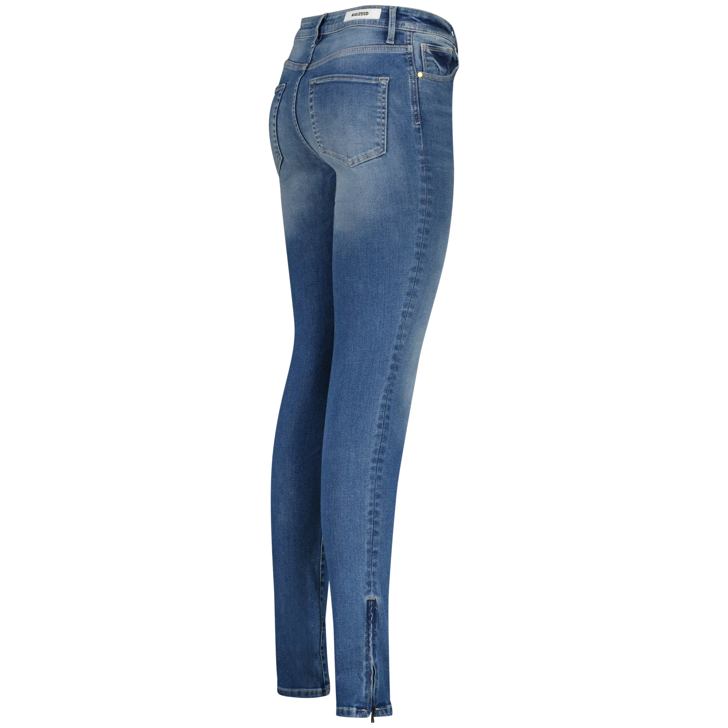 Raizzed Blossom Zip Jeans – Blauw
