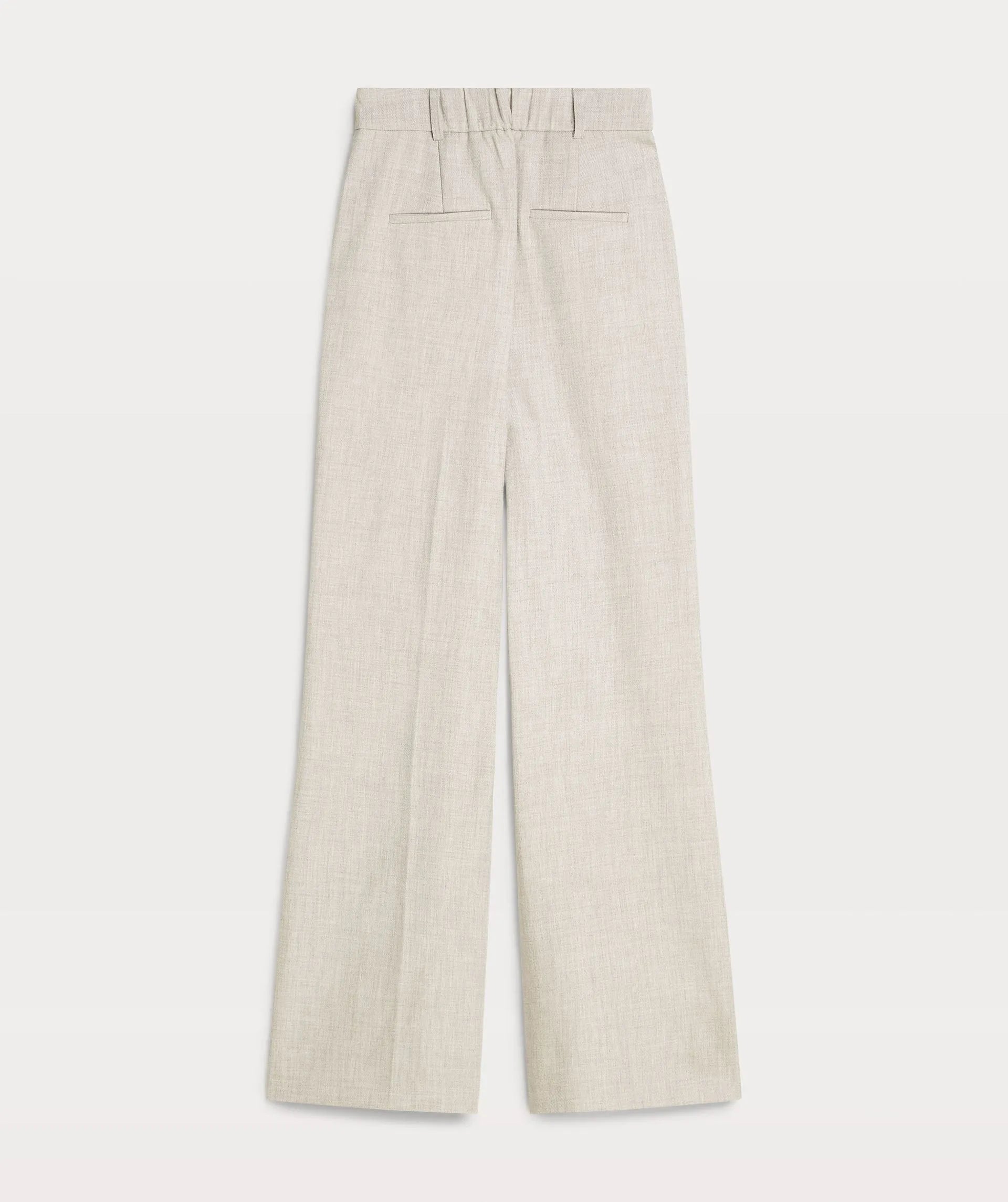 JV KATE high rise wide leg pantalon - light grey melange