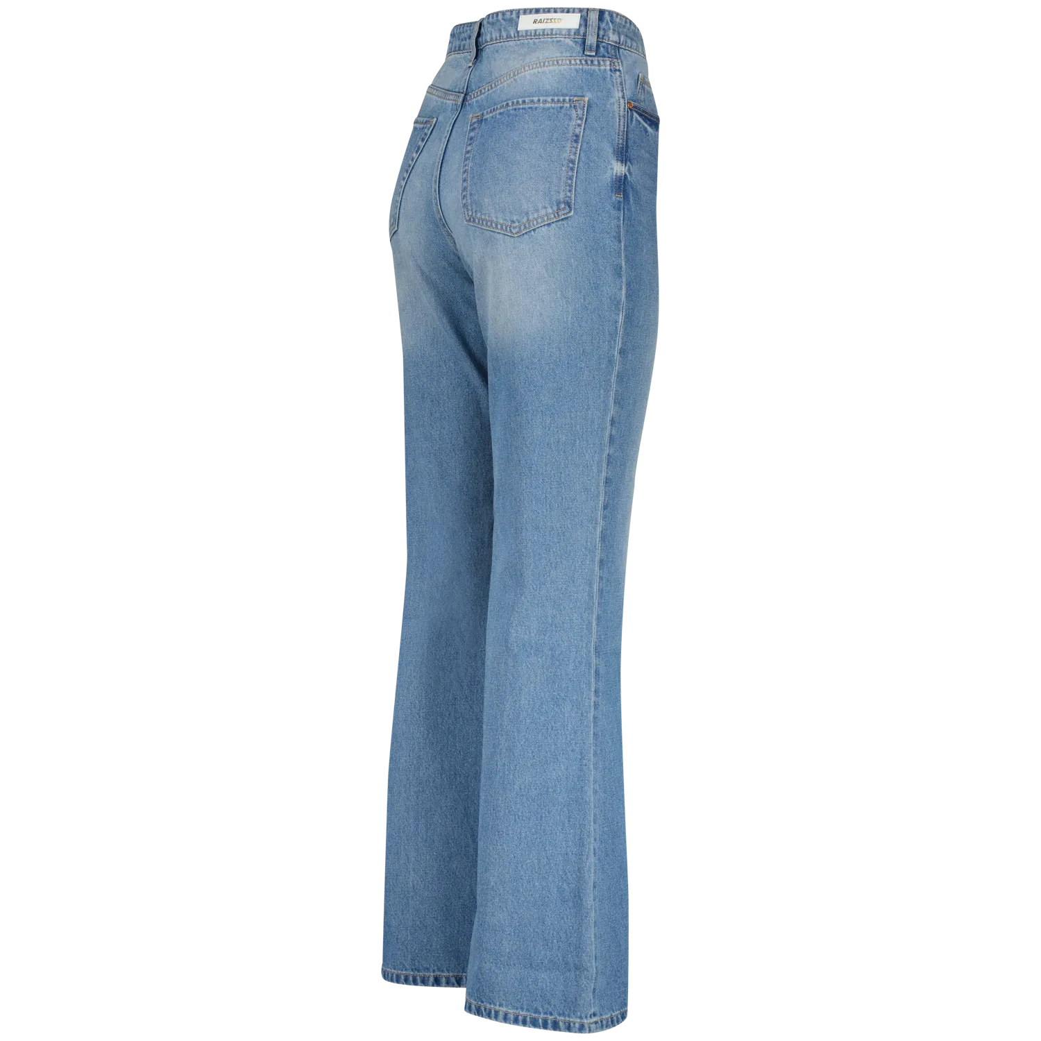 Raizzed Sunset Flare Jeans – Mid Blue Stone